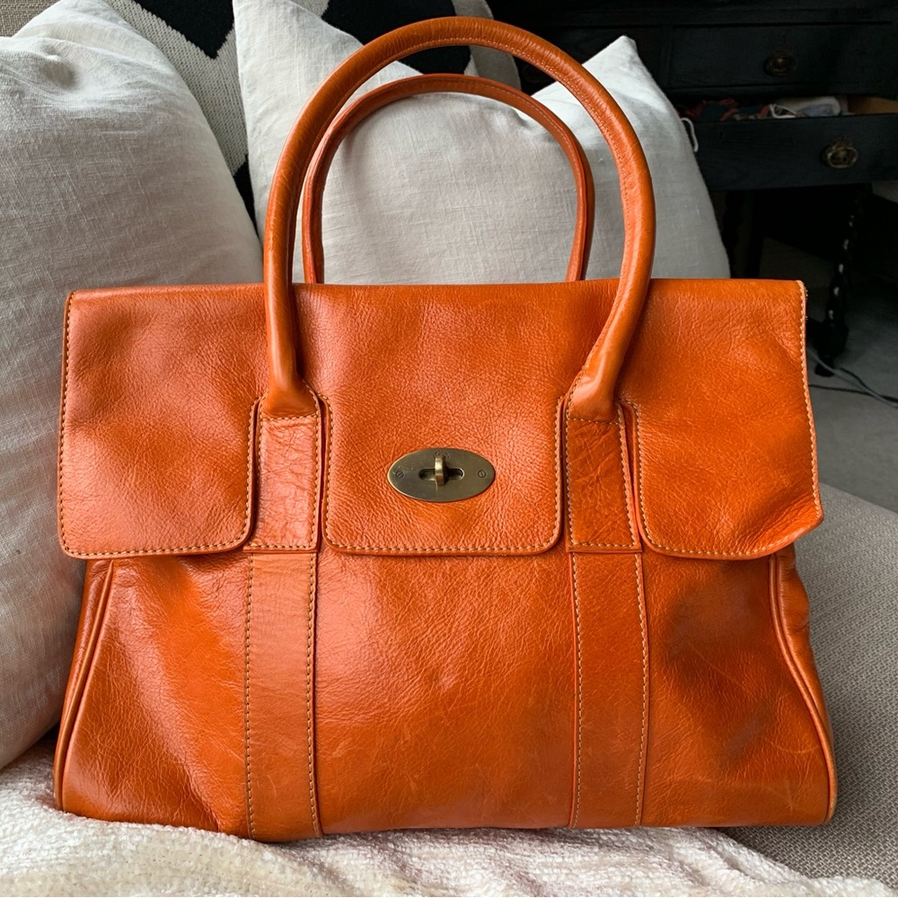 Orange Mulberry Bayswater Tote